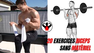 20 Exercices biceps sans matériel [upl. by Ellinnet]