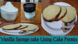 Premix Vanilla Sponge cake Vanilla Sponge Cake Using Premix Vanilla Cake RecipeNishasWorld [upl. by Yllor]