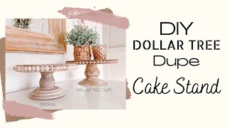 DIY Dollar Tree Cake Stand  Dollar Tree DIY Home Decor [upl. by Retrac]