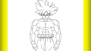 How to draw ultra Instinct Goku [upl. by Idelson]