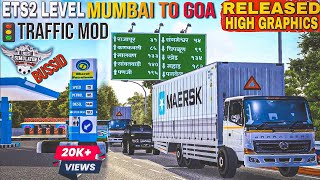 How To Add MUMBAI TO GOA TRAFFIC🤩MOD in bus simulator indonesia  BUSSID V371 bussidmods [upl. by Wandis]