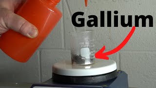 Gallium  Aluminum Foil produces Hydrogen in Water [upl. by Chuu]