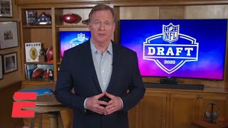 Roger Goodell opens up 2020 NFL Draft with message to fans  NFL on ESPN [upl. by Bucky337]