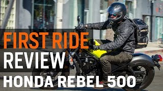 2017 Honda Rebel 500 First Ride Review at RevZillacom [upl. by Ajar]