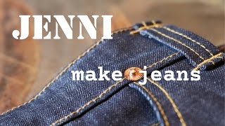 how to sew jeans tutorial home made [upl. by Nyrehtak558]