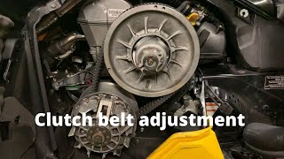 How to adjust your clutch belt on various 20142021 skidoo snowmobiles 600 850 900 ace [upl. by Collayer]