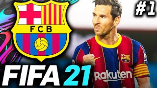 FIFA 21 Barcelona Career Mode EP1  A NEW ERA BEGINS [upl. by Anigar]