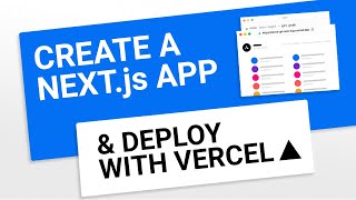 Vercel  Create a Nextjs App and Deploy with Vercel CLI [upl. by Anagrom553]