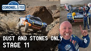 Only DUST and STONES in stage 11  Dakar 2024 [upl. by Tuttle]