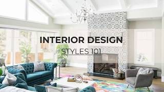 Interior Design Styles 101 The Ultimate Guide To Defining Decorating Styles in 2019 [upl. by Pavier]