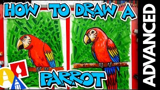 How To Draw A Bird Parrot  Advanced [upl. by Anehc]