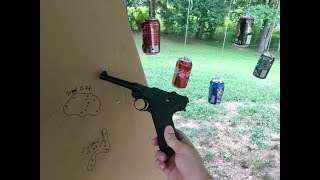 Umarex P08 Luger Replica CO2 Pistol Review [upl. by Nyladnar]