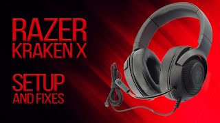 Setup and Fix  Razer Kraken X [upl. by Natsirt233]