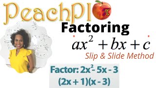 Factoring Trinomials Slip amp Slide Method [upl. by Wolcott]