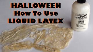 Halloween  Liquid Latex  How to use it amp make your own prosthetics [upl. by Tnayrb]