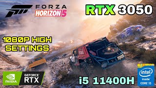 Forza Horizon 5  RTX 3050 Laptop  i511400H  1080P High Settings [upl. by Lamprey]