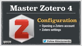 Zotero Tutorial Configuration [upl. by Shaff818]