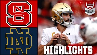 Notre Dame Fighting Irish vs NC State Wolfpack  Full Game Highlights [upl. by Lizzy351]