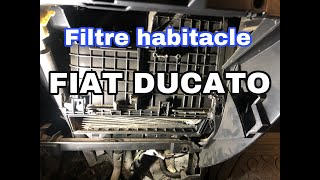 Comment changer filtre habitacle FIAT DUCATO [upl. by Tomasina470]