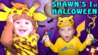 SHAWNS FIRST HALLOWEEN Family Costume Vlog 2016 [upl. by Elbert]