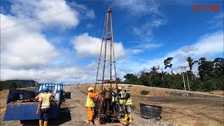 A Soil Investigation Work Borehole Drilling SPT amp Rock Coring [upl. by Attenrev191]