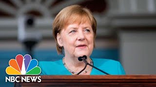 Angela Merkel Makes Swipe At President Trump At Harvard ‘Tear Down Walls Of Ignorance’  NBC News [upl. by Demetria]