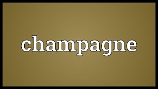 Champagne Meaning [upl. by Raffarty]