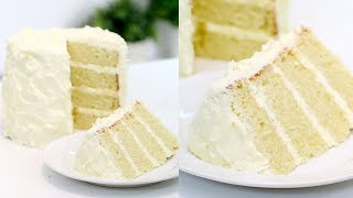 How to Make the PERFECT Vanilla Cake  Vanilla Birthday Cake  RECIPE [upl. by Zorine]