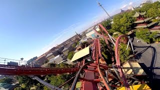 Dæmonen front seat onride HD POV Tivoli Gardens [upl. by Natasha]