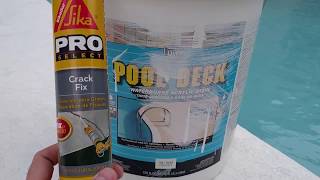 Pool Deck Crack Repair Explained No Demo [upl. by Lyrak]