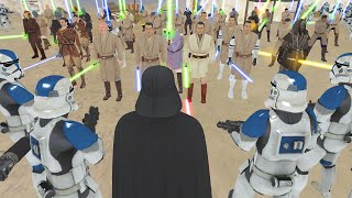 Execute Order 66 on ALL JEDI at Once  Men of War Star Wars Mod Battle Simulator [upl. by Moe658]