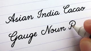 Cursive Writing  Words A to Z  For Beginners [upl. by Eedyaj700]