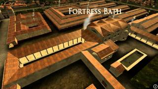 Animation of ancient Roman Fort in Caerleon Wales [upl. by Cato412]