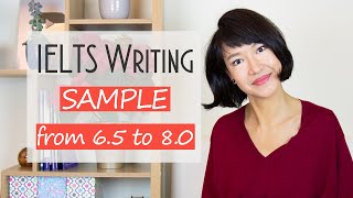 IELTS Writing Sample FROM 65 TO BAND 8 [upl. by Lipski]