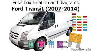 Fuse box location and diagrams Ford Transit 20072014 [upl. by Annala]