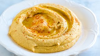 Easy Hummus Recipe  Better than storebought [upl. by Margy761]