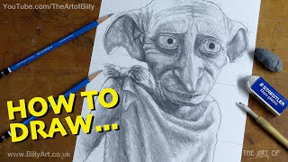 How To Draw Dobby the House Elf from Harry Potter [upl. by Oivalf830]