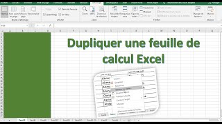 comment dupliquer une feuille de calcul Excel [upl. by Ekralc744]