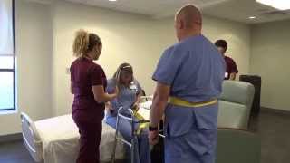 Physical Therapy Transfer Training  How To Transfer From Wheelchair To Bed [upl. by Evaleen]