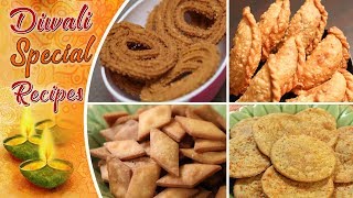 Diwali Special Snacks Recipes  Quick amp Easy To Make Savoury Recipes  Farsan Recipes For Diwali [upl. by Neelak]