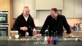 How to make a frappé coffee using an aerolatte milk frother [upl. by Anaillil]