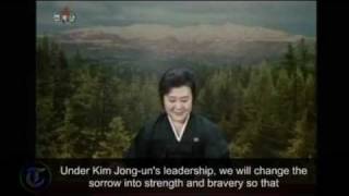 North Korean State TV announces the death of leader Kim Jongil [upl. by Lerraf]