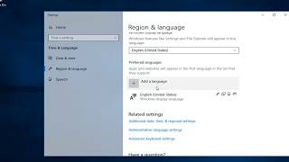 How To Change Keyboard Language In Windows 10 [upl. by Anirehs]