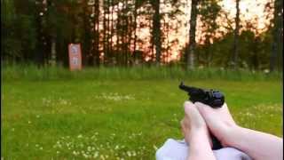 KWC Luger P08 Co2  Shooting test [upl. by Ruffi987]