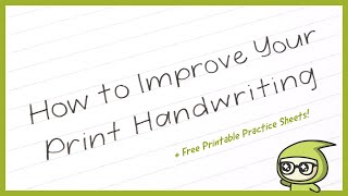 How to Improve Your PRINT Handwriting 🖊️ [upl. by Mose606]