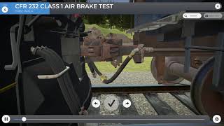 Railroad Air Brake Test CFR 232  Virtual Interactive Guide VIG [upl. by Haibot]