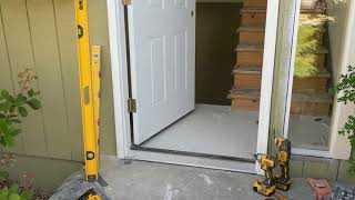 Jeld Wen Front Door Installation  Really crappy products and craftsmanship PART 1 [upl. by Kylah]