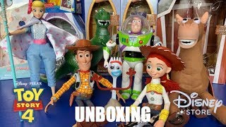 Toy Unboxing Review quotToy Story 4quot Interactive Talking Action Figures [upl. by Aihtennek914]