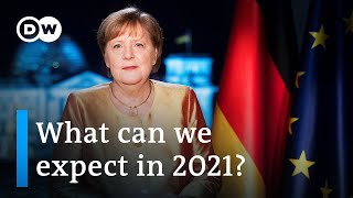 Germany faces hard times in 2021 says Chancellor Merkel in New Years speech  DW News [upl. by Mohkos]