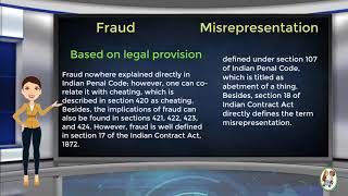 What is Difference Between Fraud amp Misrepresentation [upl. by Ximena]